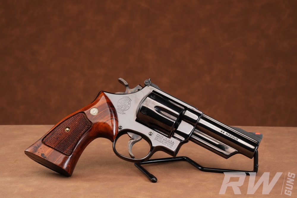 1973 Smith & Wesson Model 29-2 .44 Magnum 4" P&R Factory Blue w/ Case-img-8