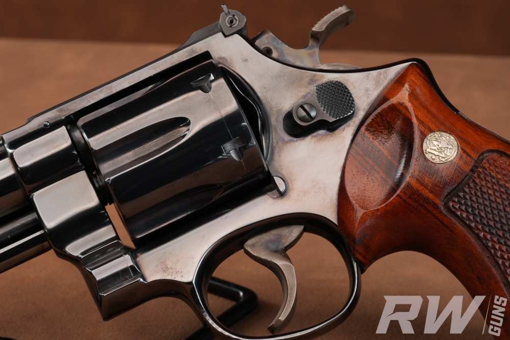 1973 Smith & Wesson Model 29-2 .44 Magnum 4" P&R Factory Blue w/ Case-img-5