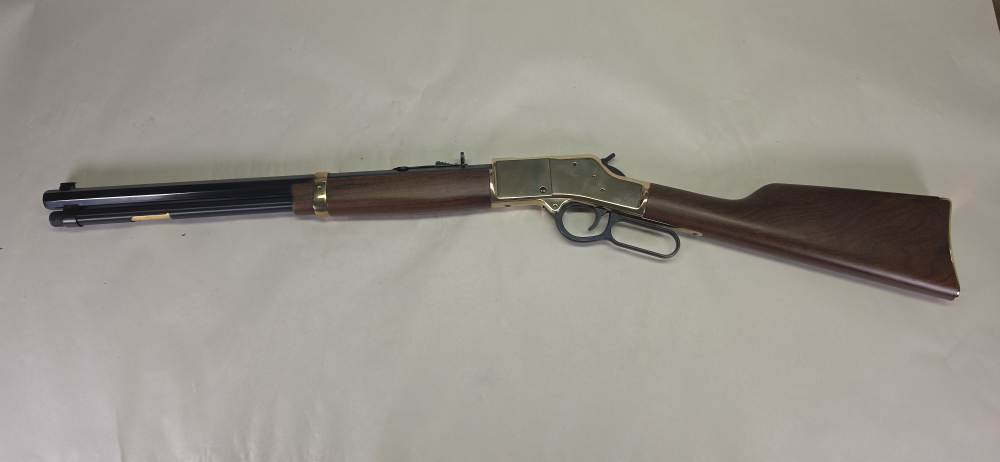 Henry Big Boy Brass 44 Mag Lever Action Rifle Octagon Barrel -img-1