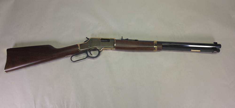 Henry Big Boy Brass 44 Mag Lever Action Rifle Octagon Barrel -img-0
