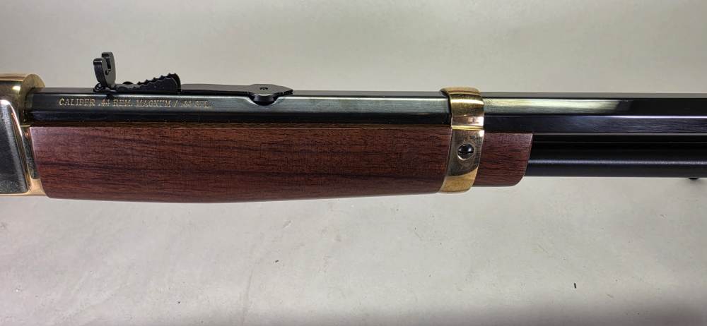 Henry Big Boy Brass 44 Mag Lever Action Rifle Octagon Barrel -img-3