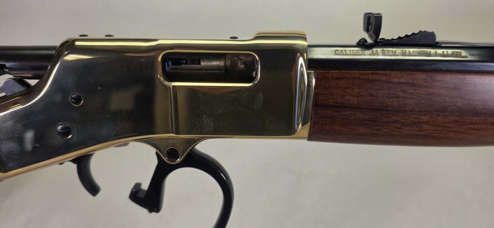 Henry Big Boy Brass 44 Mag Lever Action Rifle Octagon Barrel -img-6