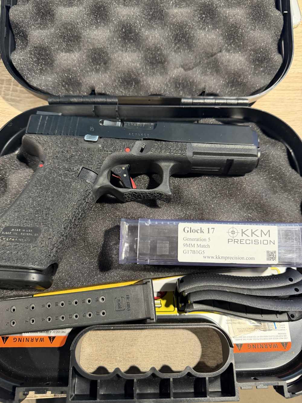 Glock 17 Gen 5- KKM barrel, Timney trigger, HIVIZ H3, OEM barrel-img-0