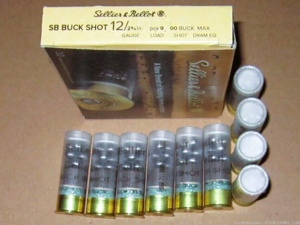 12 Gauge 00 Buck Shot Ammo 12GA Buckshot 10 Shotgun Shells-img-4