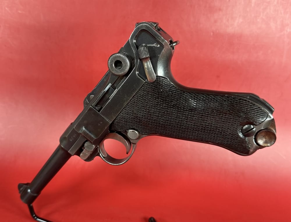 1920 German Erfurt P08 Luger 9mm Holster. Tool. 2 mags Excellent Condition-img-2