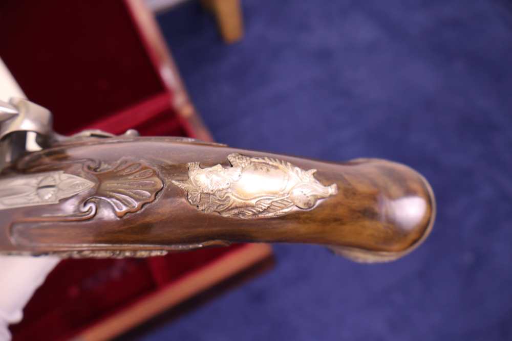 US HISTORICAL SOCIETY GEORGE WASHINGTON WEST POINT FLINTLOCK PISTOLS 1976 -img-25