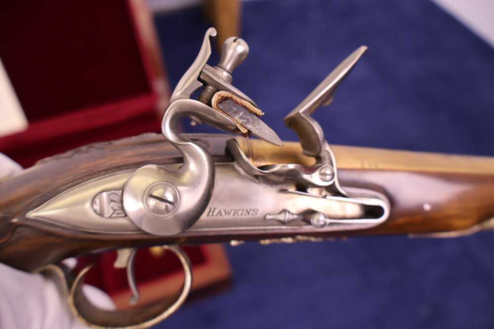 US HISTORICAL SOCIETY GEORGE WASHINGTON WEST POINT FLINTLOCK PISTOLS 1976 -img-18