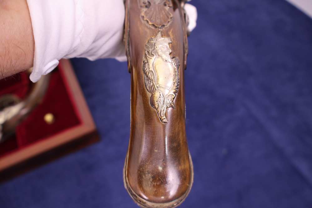 US HISTORICAL SOCIETY GEORGE WASHINGTON WEST POINT FLINTLOCK PISTOLS 1976 -img-15