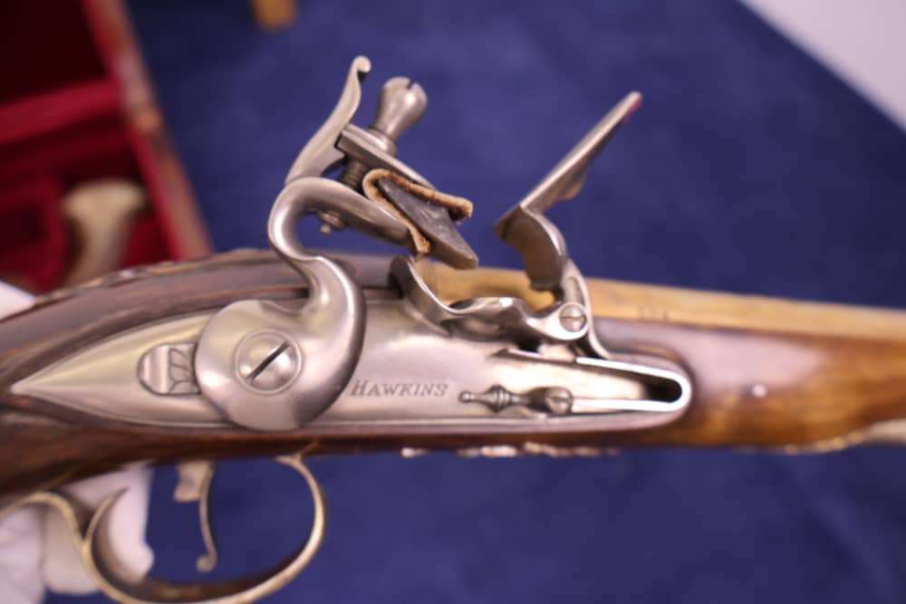 US HISTORICAL SOCIETY GEORGE WASHINGTON WEST POINT FLINTLOCK PISTOLS 1976 -img-7
