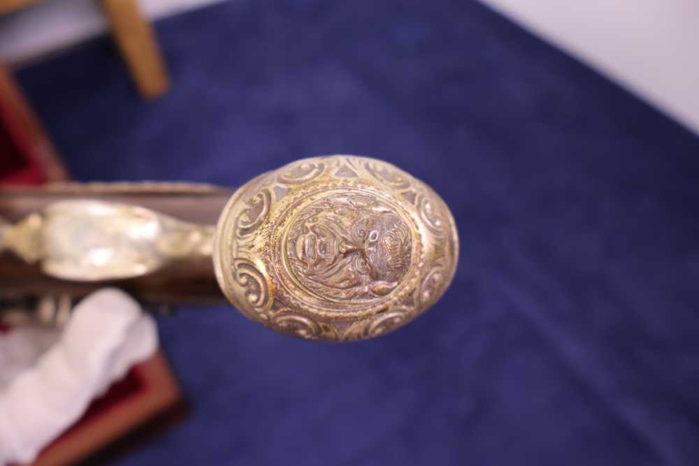 US HISTORICAL SOCIETY GEORGE WASHINGTON WEST POINT FLINTLOCK PISTOLS 1976 -img-13