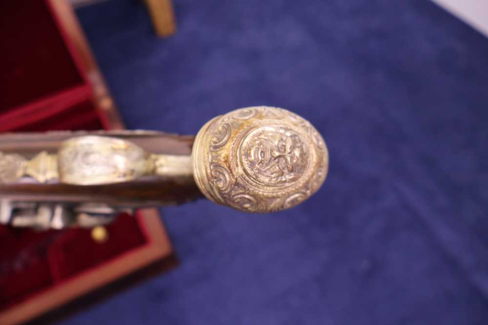 US HISTORICAL SOCIETY GEORGE WASHINGTON WEST POINT FLINTLOCK PISTOLS 1976 -img-22