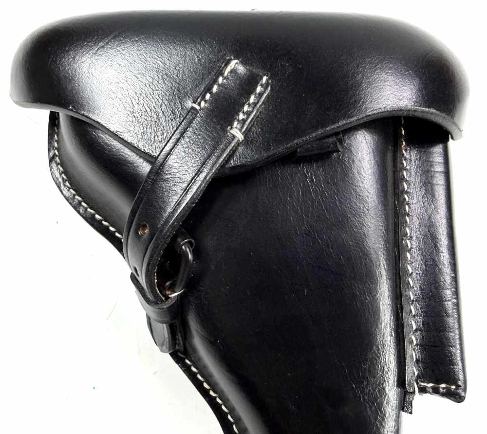 WWI GERMAN ARMY P08 LUGER PISTOL HARDSHELL HOLSTER-WWI MARKED-img-1