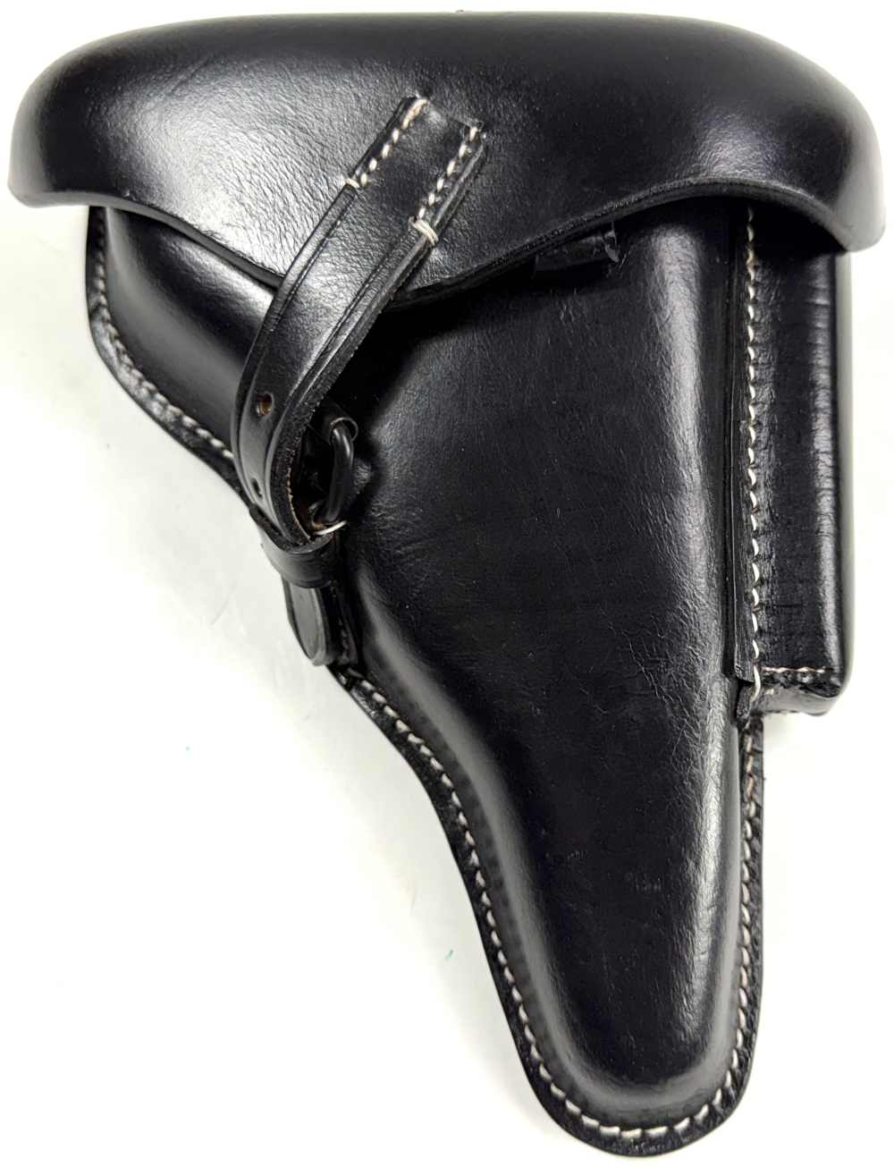 WWI GERMAN ARMY P08 LUGER PISTOL HARDSHELL HOLSTER-WWI MARKED-img-0