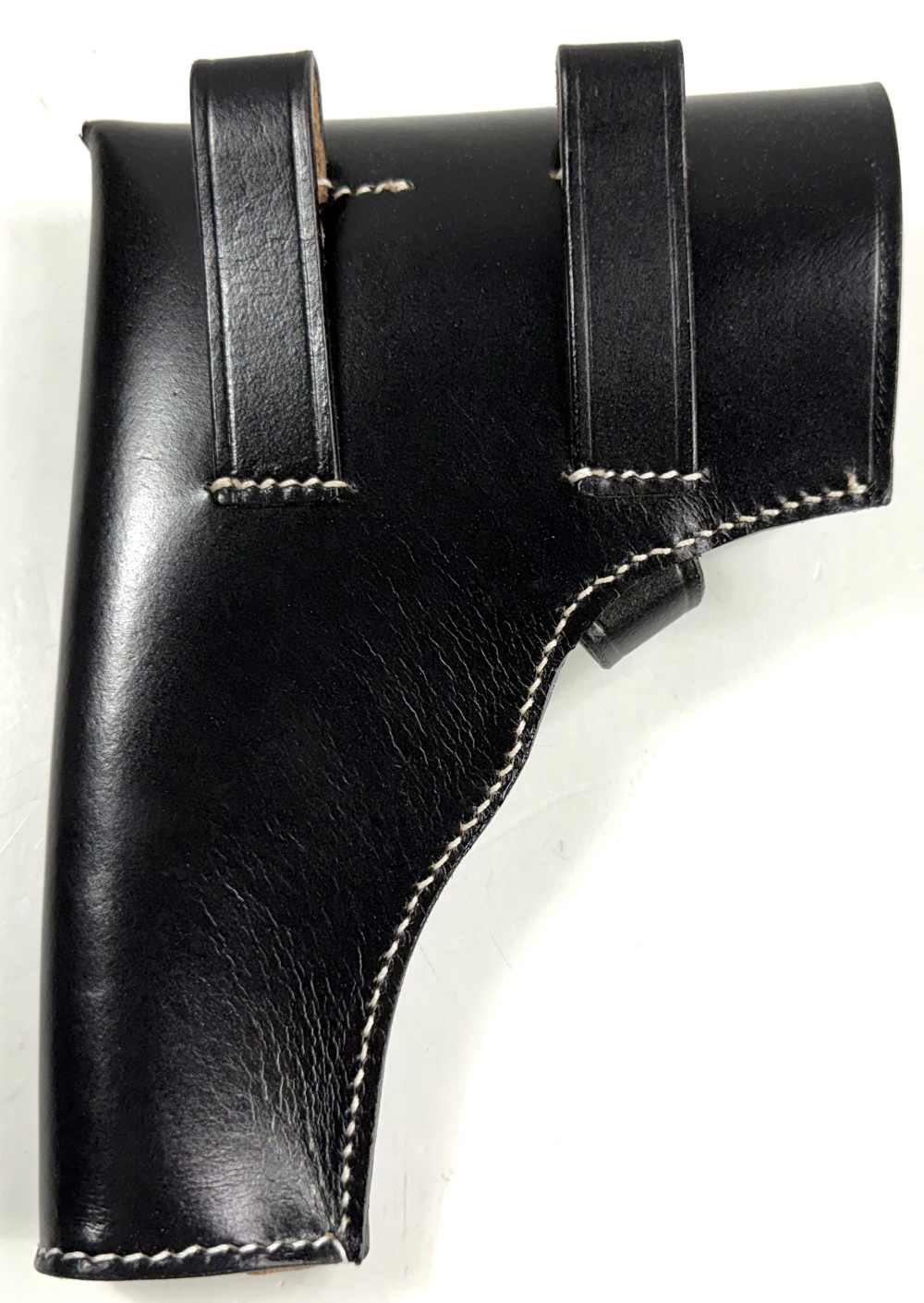 WWII GERMAN 9MM VIS RADOM VIS-35 PISTOL HOLSTER-BLACK LEATHER-img-2