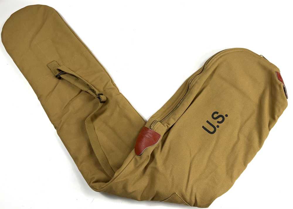 WWII US ARMY M1 GARAND  RIFLE PADDED SCABBARD CARRY CASE-KHAKI-img-0