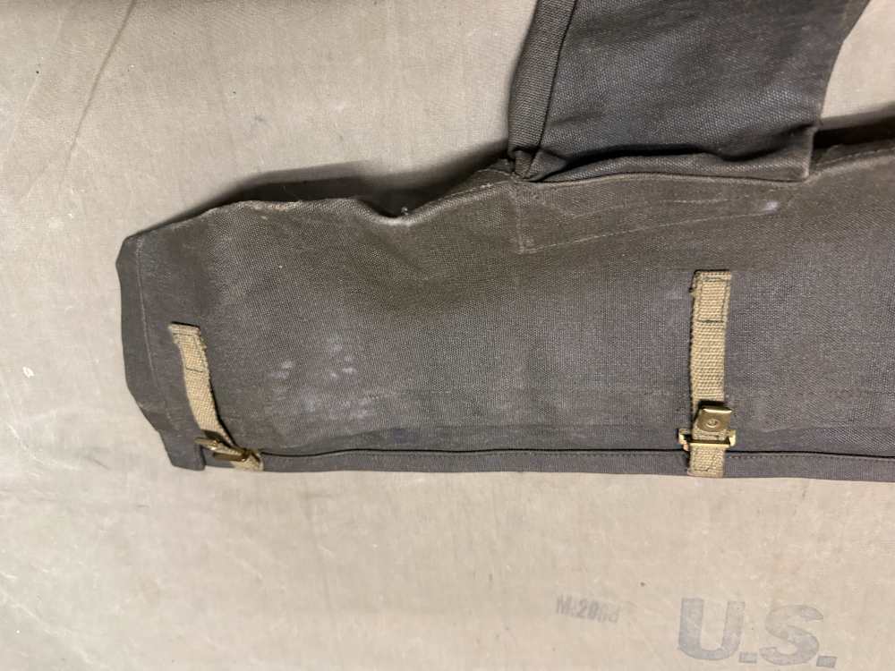 RARE ORIGINAL WWII BRITISH BREN GUN CARRY COVER CASE- POST WAR DATED-img-2