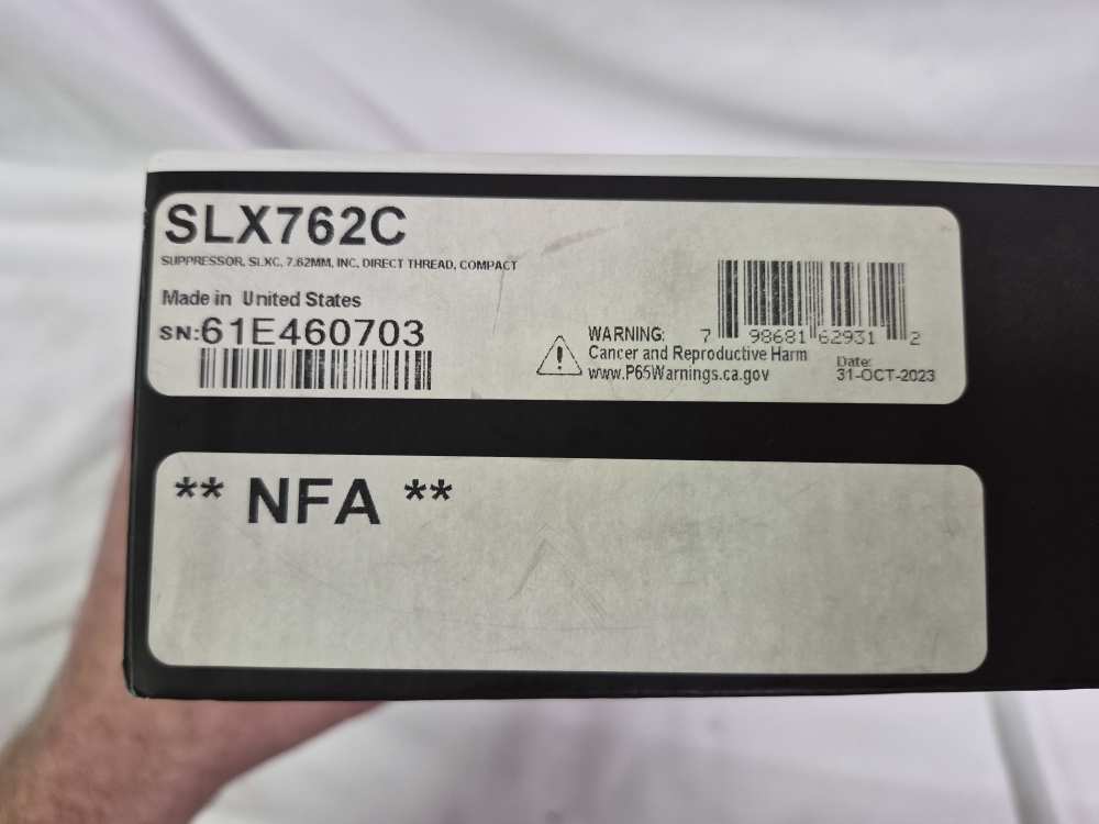 Sig Sauer SLX762C SLX-C Compact 7.62 Suppressor Direct Thread - Preowned -img-8