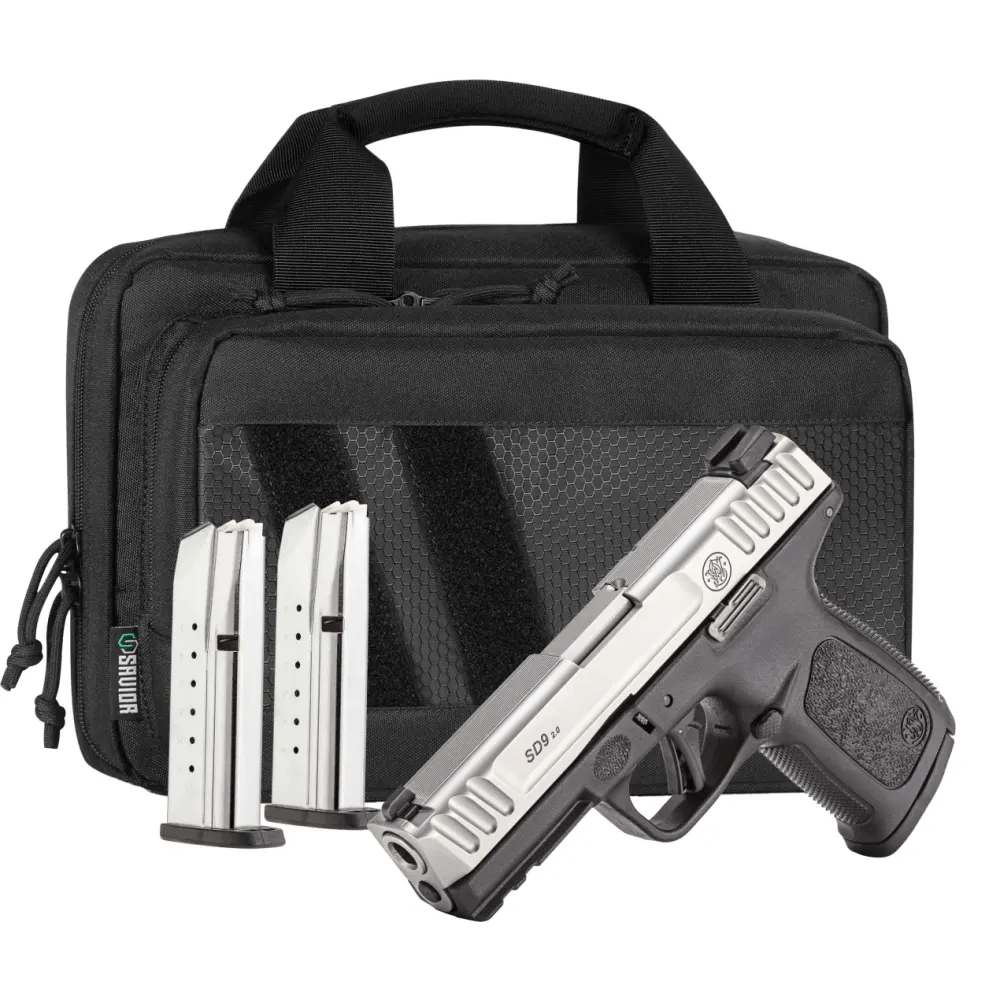 Smith and Wesson SD9 2.0 Bundle 9mm 4" Barrel 16-Rounds w/ Savior Bag, 3 Ma-img-0