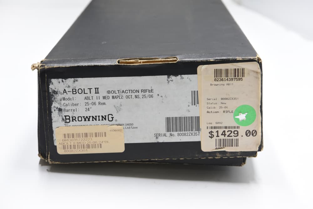 RARE Browning A Bolt II Medallion MAPLE .25-06 24" OCTAGON BARREL BOXED-img-2