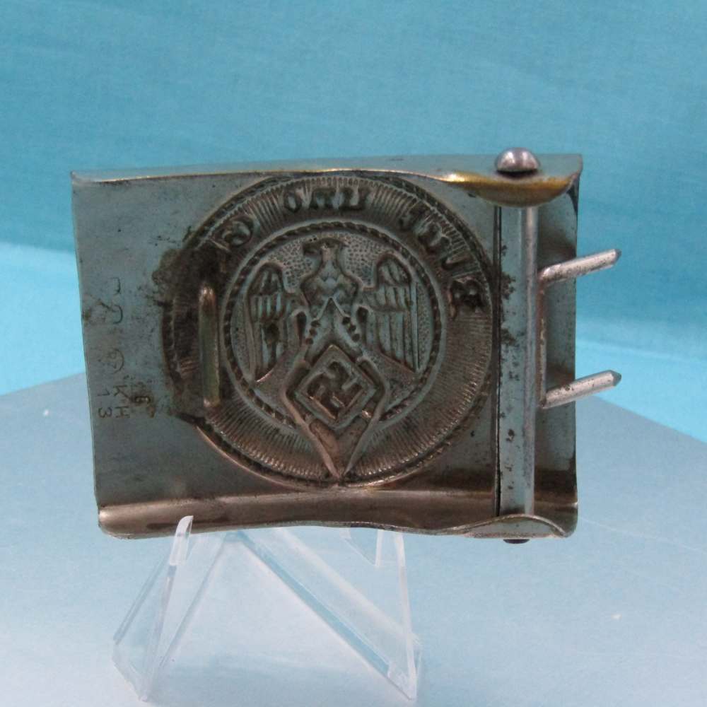 WW2 German HJ Youth Belt Buckle LRM KH/13 Blut und Ehre W36-img-2