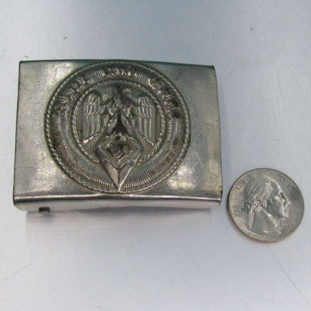 WW2 German HJ Youth Belt Buckle LRM KH/13 Blut und Ehre W36-img-13