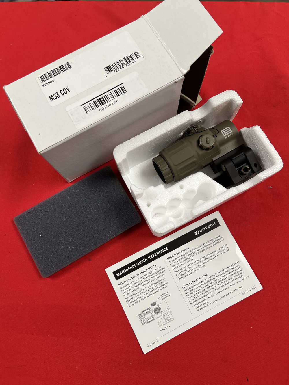 Rare EoTech M33 Coyote Clone Correct G33 3x Magnifier -img-2