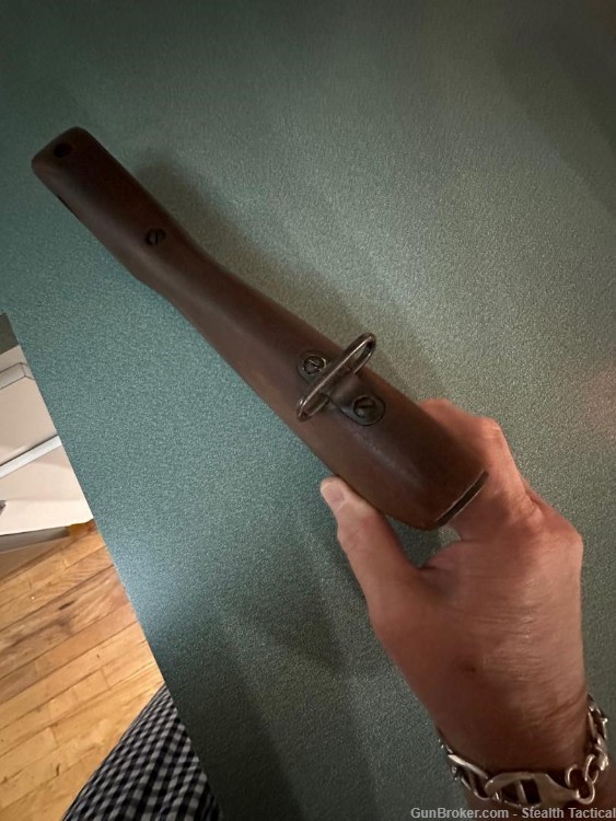 WWII Thompson Rear Stock Assembly Excellent Condition-img-2