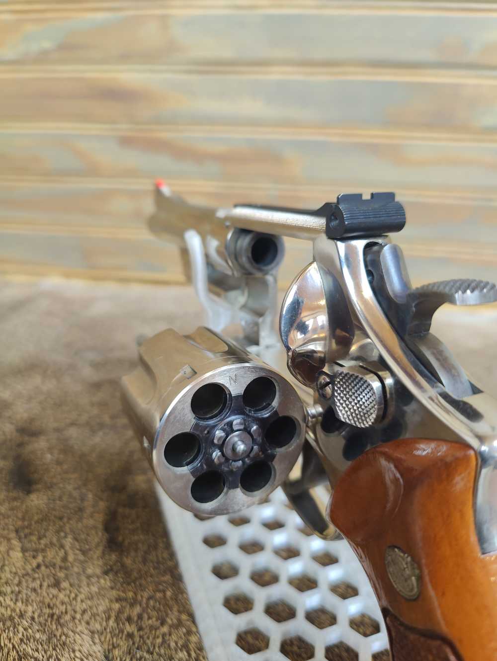 Smith & Wesson Model 27-2, Nickel, .357 Magnum, 5" Barrel, Mfg. 1977-1978-img-15