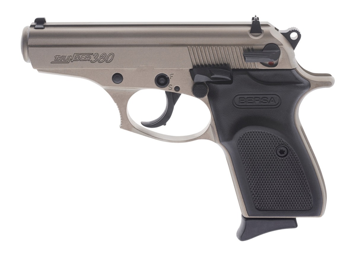 Bersa T380NKL8 Thunder Micro-Compact 380 ACP 8+1, 3.50in Satin Nickel Steel-img-0
