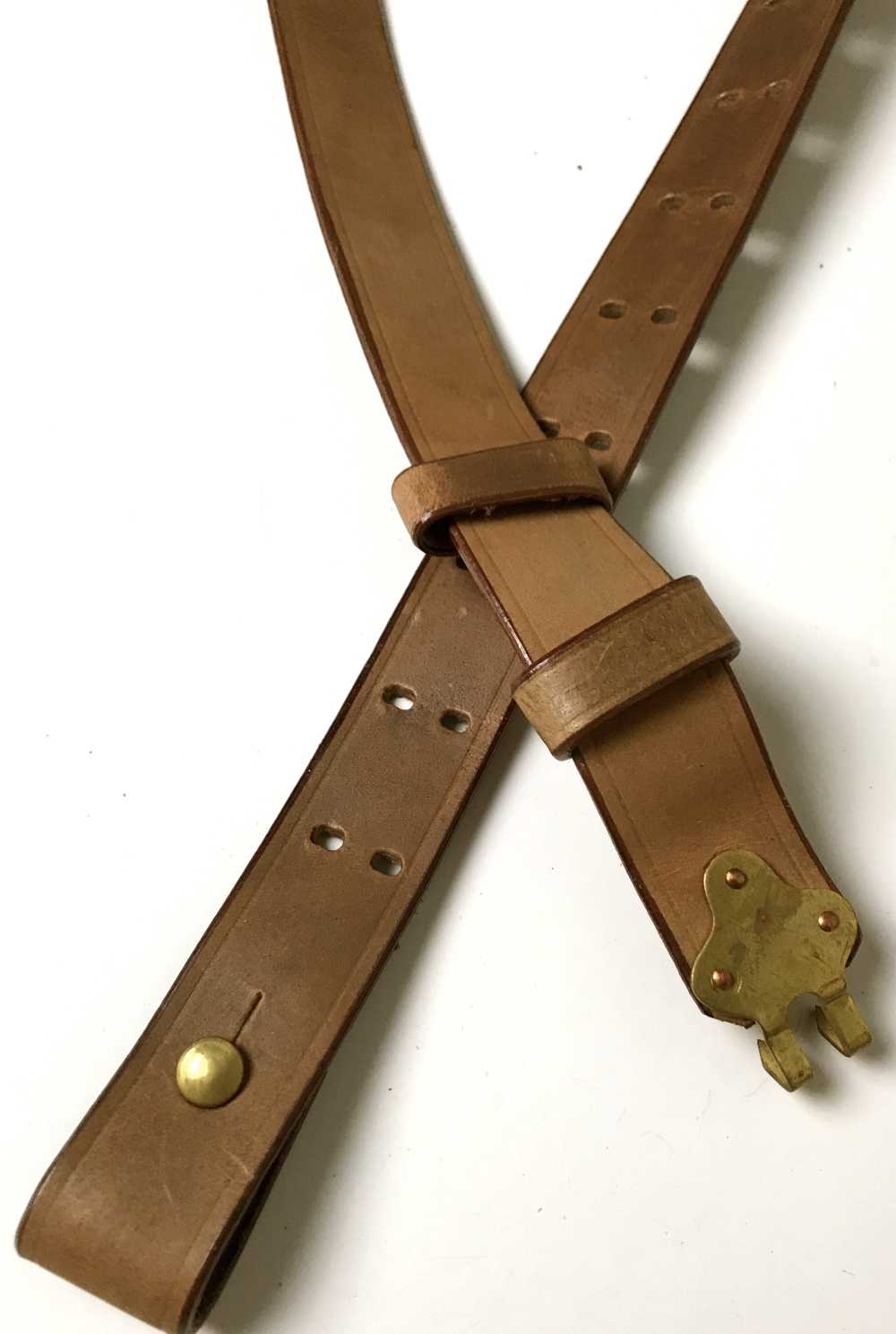INDIAN WARS US ARMY M1873 TRAPDOOR RIFLE LEATHER CARRY SLING-img-3