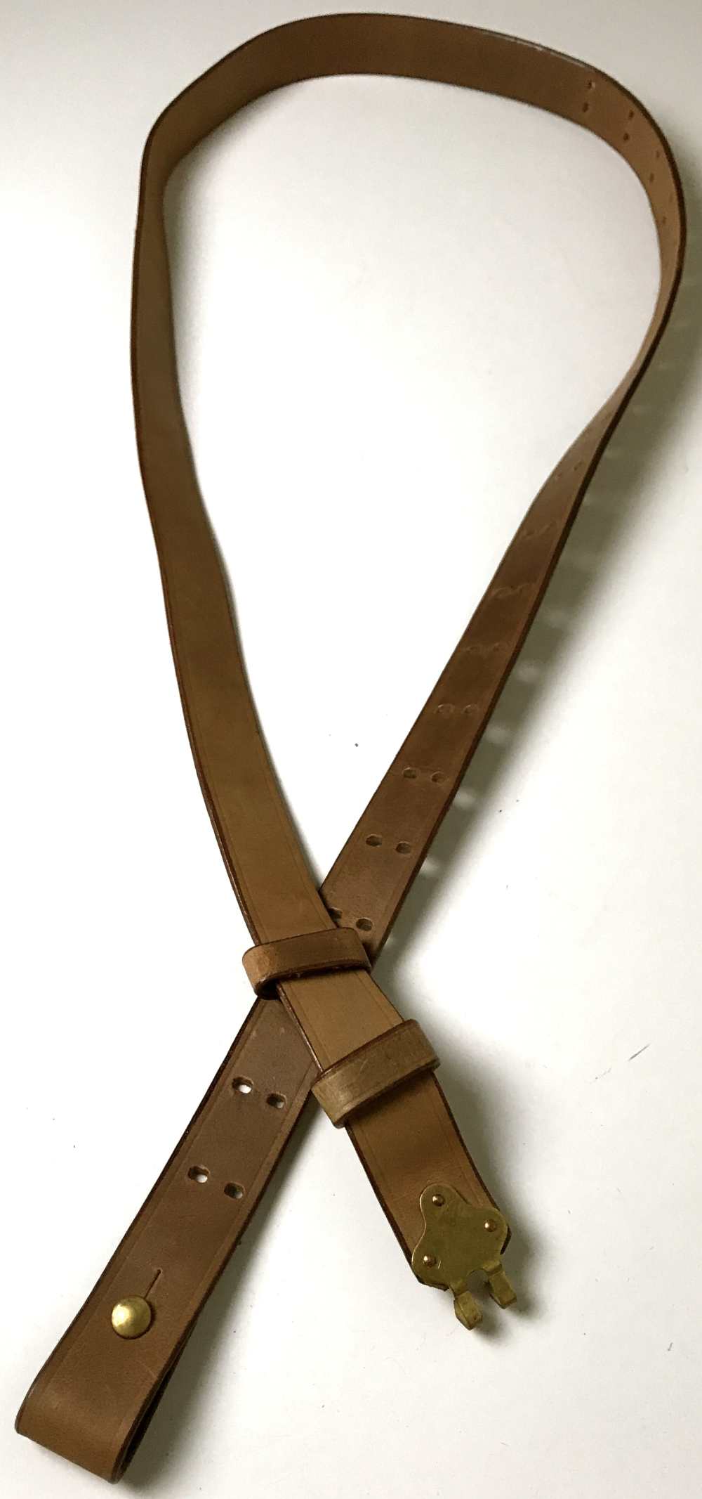 INDIAN WARS US ARMY M1873 TRAPDOOR RIFLE LEATHER CARRY SLING-img-2