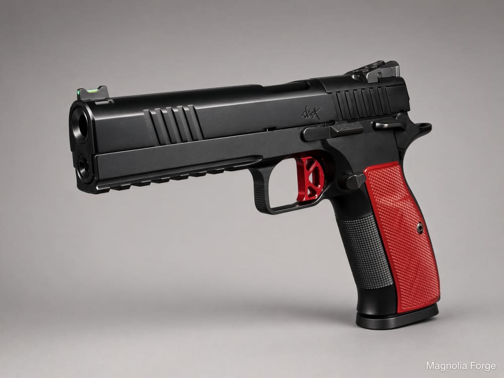 Dan Wesson DWX 9mm Optics Ready 5" 19+1 Red Grips 92003 NIB Unfired-img-0