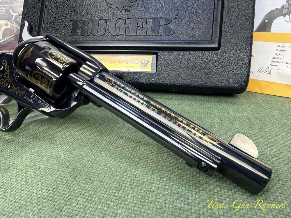 Ruger New Vaquero Talo Emiliano Zapata No. 240 of 500 Unfired .45 Long Colt-img-3