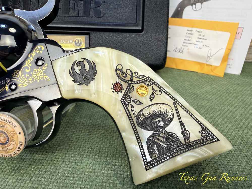 Ruger New Vaquero Talo Emiliano Zapata No. 240 of 500 Unfired .45 Long Colt-img-8