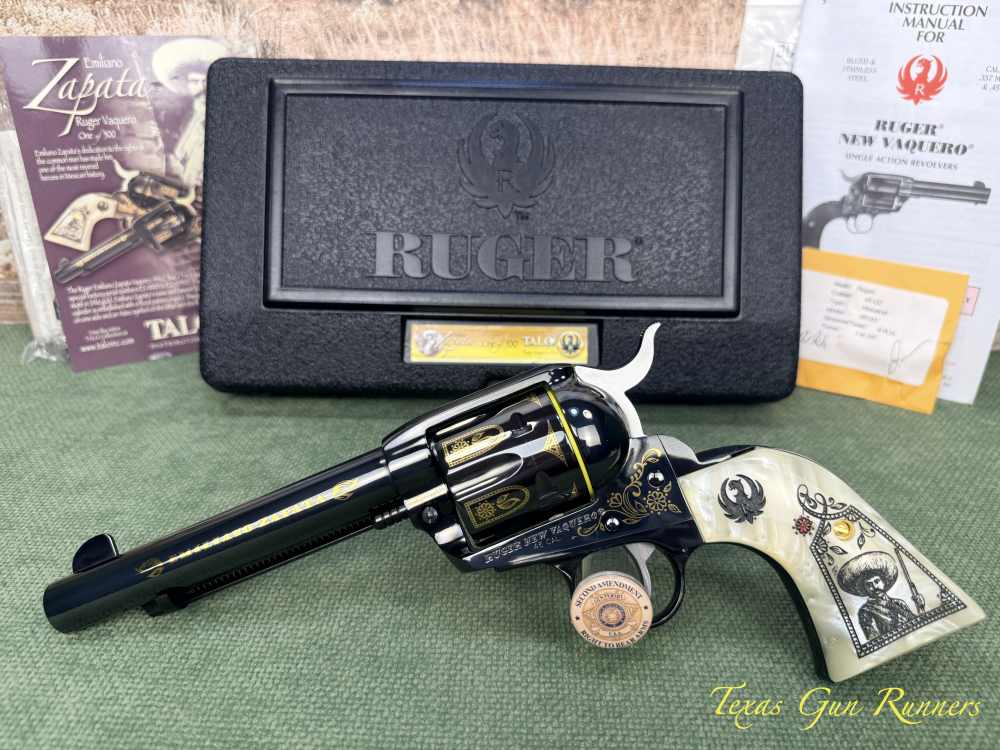 Ruger New Vaquero Talo Emiliano Zapata No. 240 of 500 Unfired .45 Long Colt-img-7