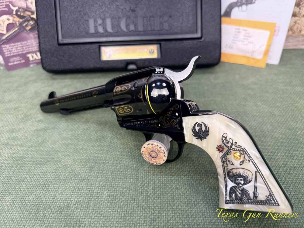 Ruger New Vaquero Talo Emiliano Zapata No. 240 of 500 Unfired .45 Long Colt-img-11