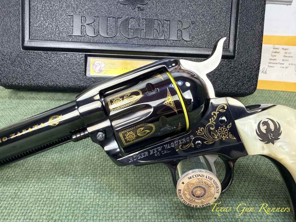 Ruger New Vaquero Talo Emiliano Zapata No. 241 of 500 Unfired .45 Long Colt-img-7