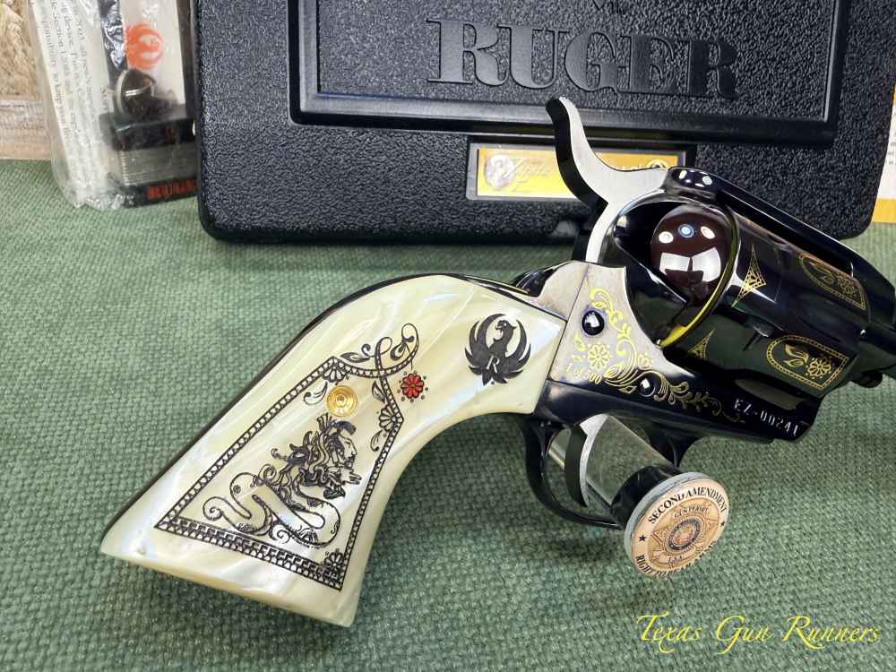 Ruger New Vaquero Talo Emiliano Zapata No. 241 of 500 Unfired .45 Long Colt-img-1