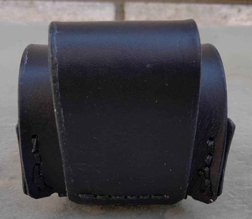 Heritage Rough Rider .22 Leather Spare Cylinder Pouch Cowboy Revolver Black-img-2