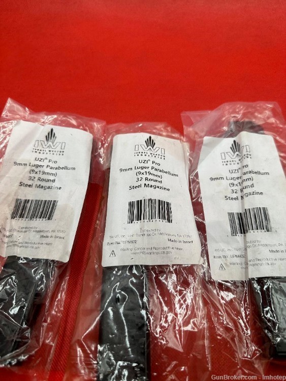3 UZI IWI PRO Magazines 32 Rd New-img-0