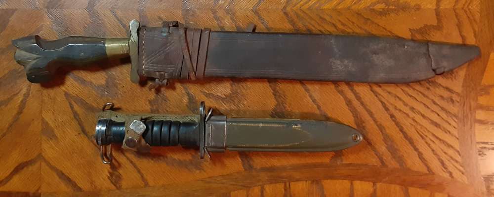 Negrito Bolo and Case USM4 Rubber Handle Bayonet-img-0
