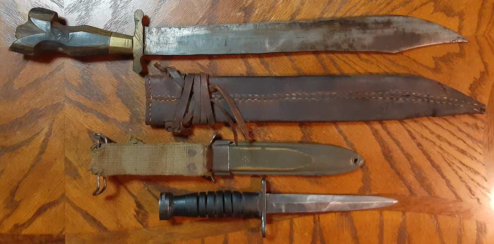 Negrito Bolo and Case USM4 Rubber Handle Bayonet-img-2
