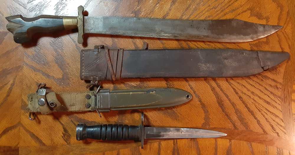 Negrito Bolo and Case USM4 Rubber Handle Bayonet-img-1
