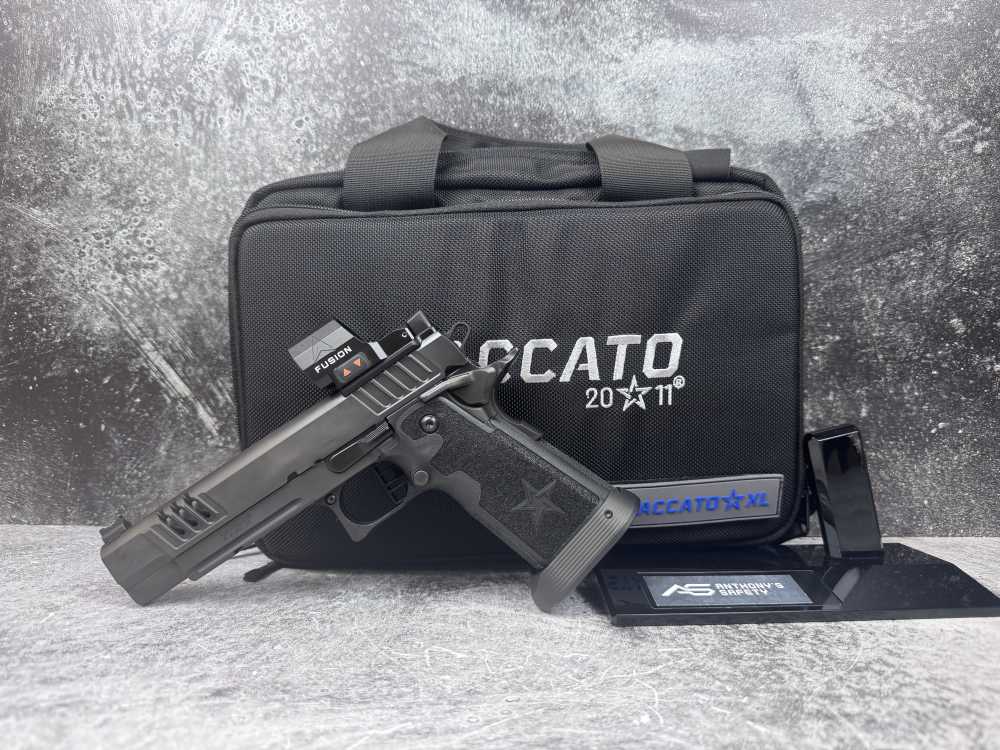 Staccato XL DLC Finish 5.4'' 9mm W/ Apex Fusion Optic NEW IN BOX-img-1