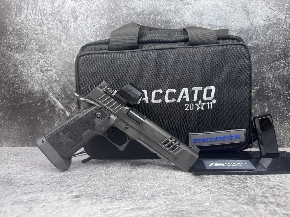 Staccato XL DLC Finish 5.4'' 9mm W/ Apex Fusion Optic NEW IN BOX-img-2