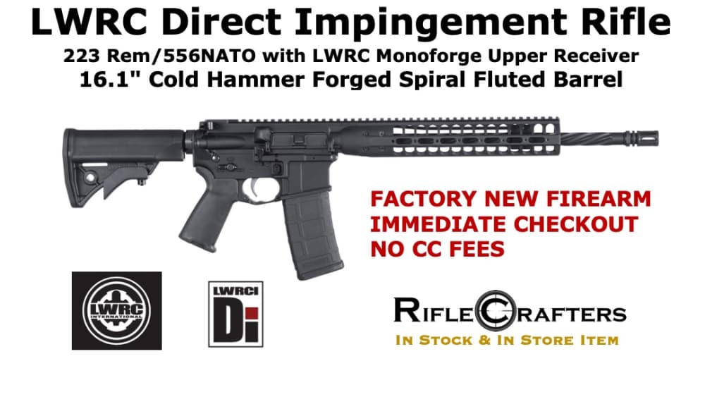 LWRC - Direct Impingement Rifle  - 223 Rem/556NATO  16.1 inch CHF Barrel-img-0