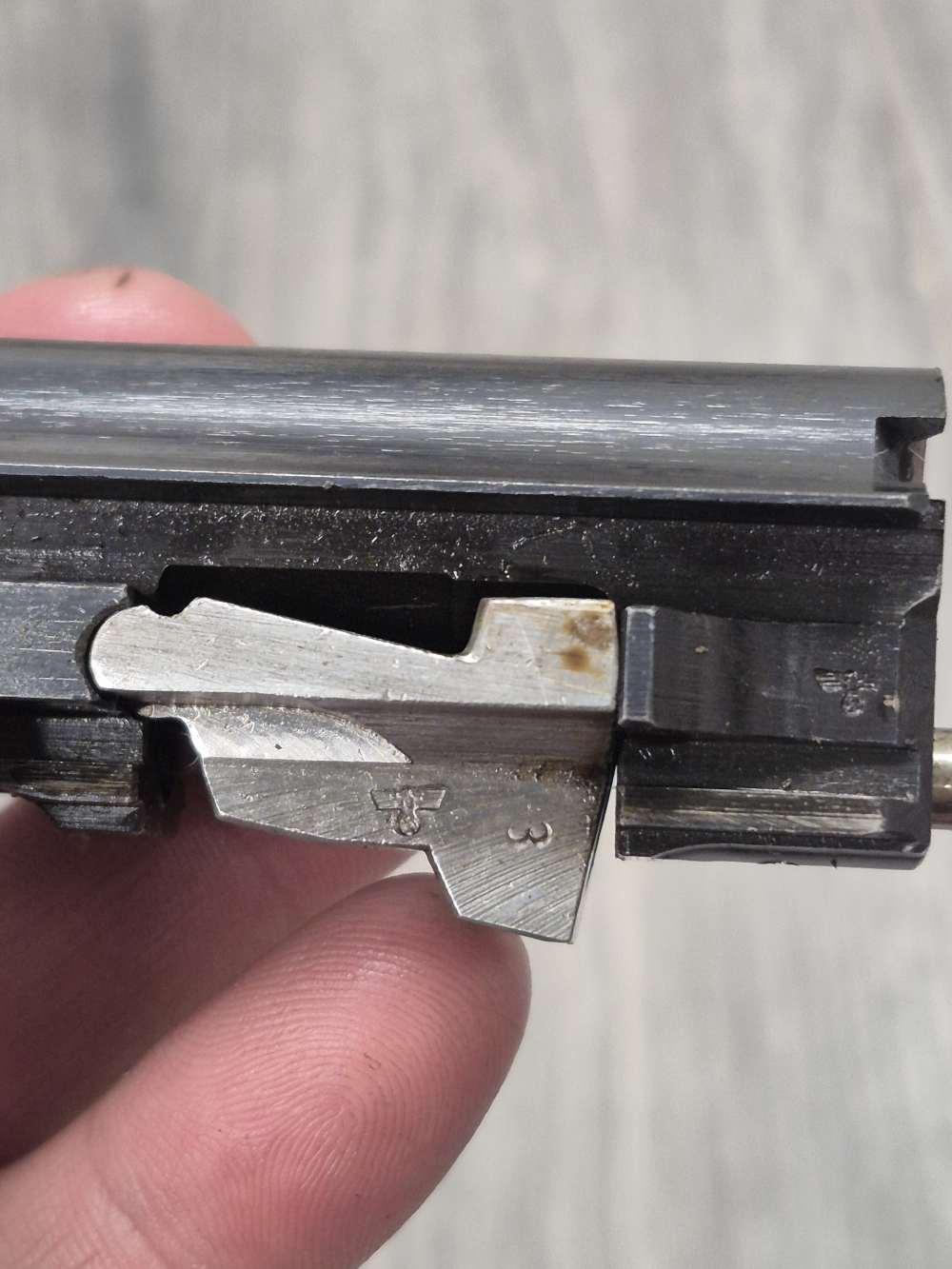 PENNY! BEAUTIFUL WW2 AC42 GERMAN WALTHER P38 PISTOL ALL MATCHING 9MM LUGER-img-10