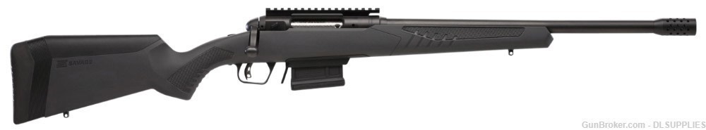 SAVAGE MODEL 110 HAYMAKER MATTE FINISH SYNTHETIC W/ BRAKE 18" BBL .450 BUSH-img-0