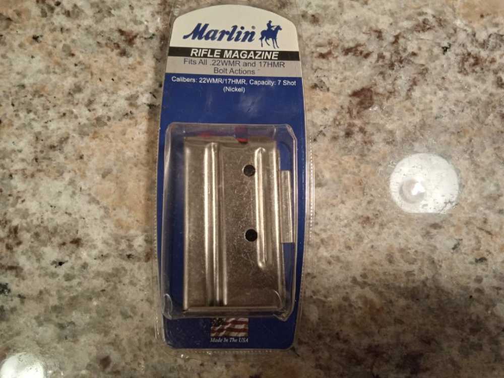 Marlin Rifle .22WMR/17HMR 7rnd Nickel Plated-img-0