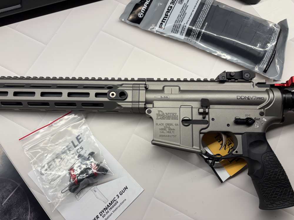 New, DDM4 V7 PRO 5.56 GREY 18" PRO SERIES METAL BINARY TRIGGER INSTALLED-img-2
